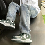 2025春季新款宽松直筒提花工艺牛仔裤805-D27-P55控68，男装牛仔裤，星座809B（原星座805）