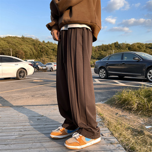 冬季新款！宽松阔腿休闲裤拖地裤子 805-KZ110-P60 控78，男装休闲裤，星座809B（原星座805）