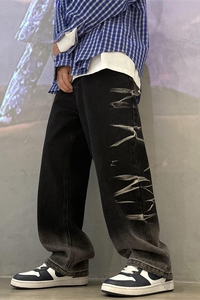 2025春季新款！ 宽松直筒牛仔裤 帅气工艺长裤 805-D06-P60 控78图片