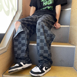 2025夏季新款！宽松直筒破洞牛仔裤809B-D36-P60控78，男装牛仔裤，星座809B（原星座805）