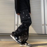 2025春季新款！宽松直筒牛仔裤工艺长裤805-D01-P60控78，男装牛仔裤，星座809B（原星座805）