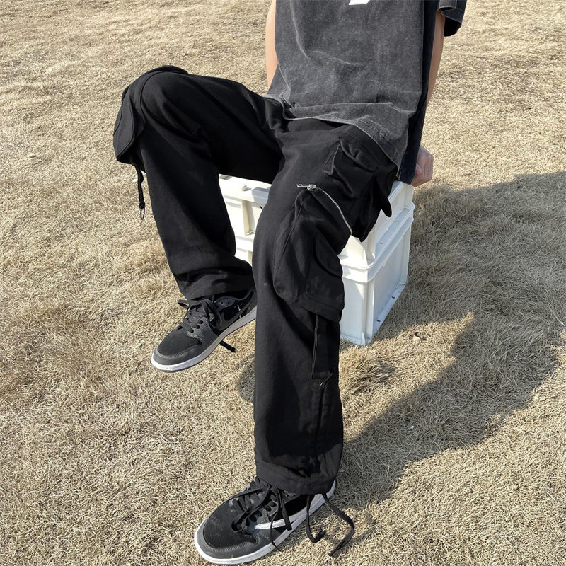 2025春季新款！宽松直筒阔腿工装长裤809B-D83-P70控98,男装工装外套,星座809B（原星座805）
