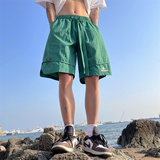 2025夏季新款！宽松直筒刺绣五分休闲裤809B-DK19-P50控68，男装休闲裤，星座809B（原星座805）