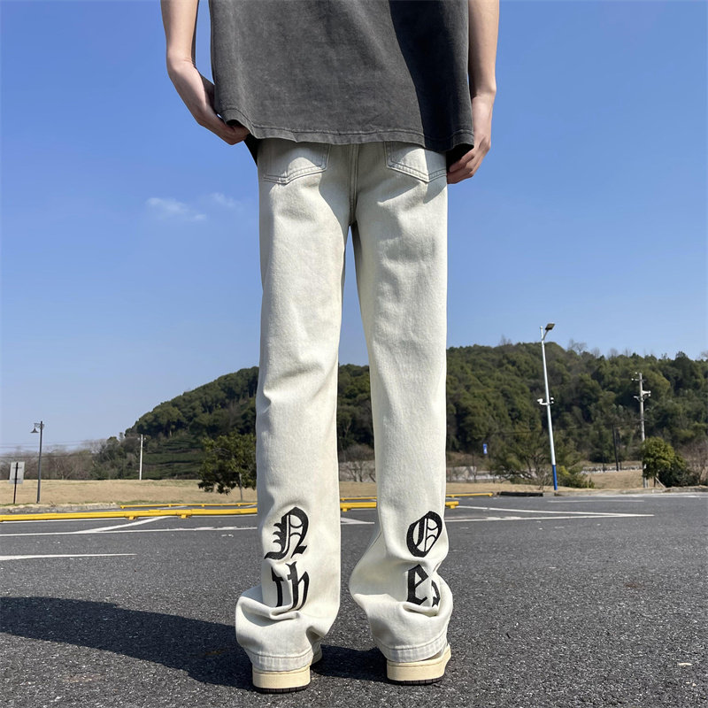 2025春季新款！宽松直筒印花牛仔裤 809B-D32-P55 控68图片