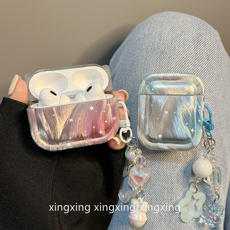 适用airpods保护套晕染渐变星星
