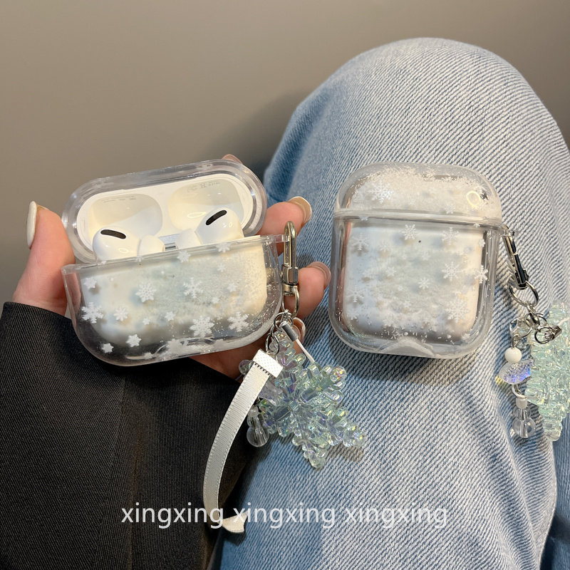 ins秋冬流沙雪花适用airpodspro2保护套苹果3代蓝牙airpods4耳机壳,3C数码配件,耳机保护套,淘宝优惠券,粉丝福利购,淘宝优惠卷