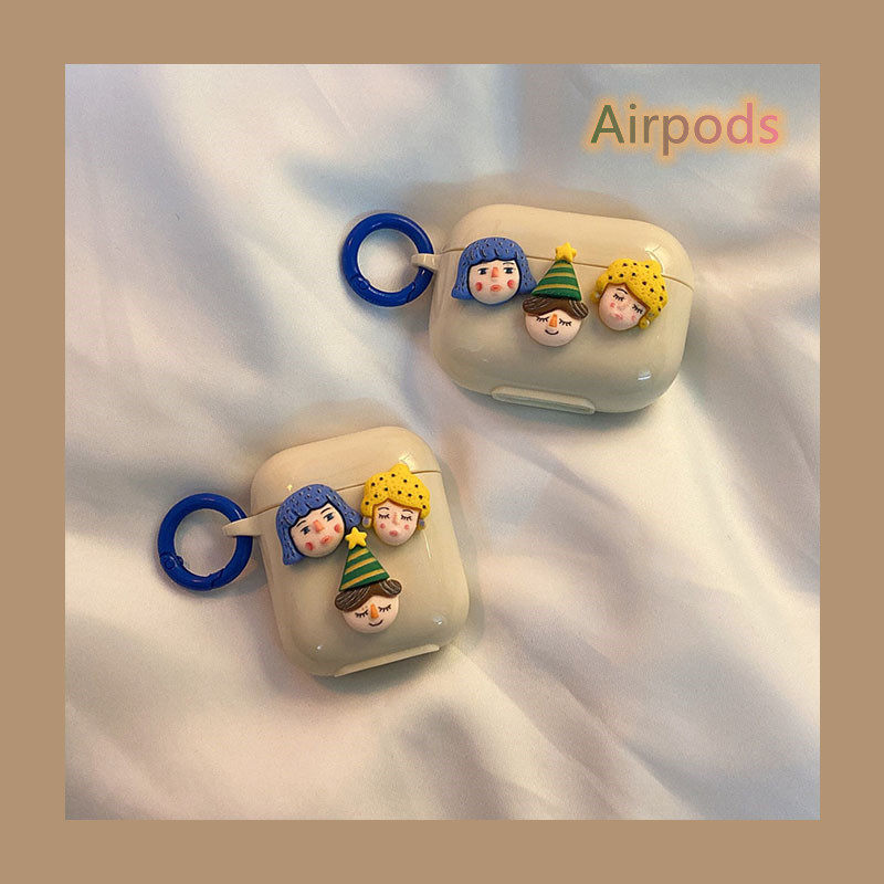 趣味立体公仔airpods3保护套适用苹果1/2代无线耳机壳pr