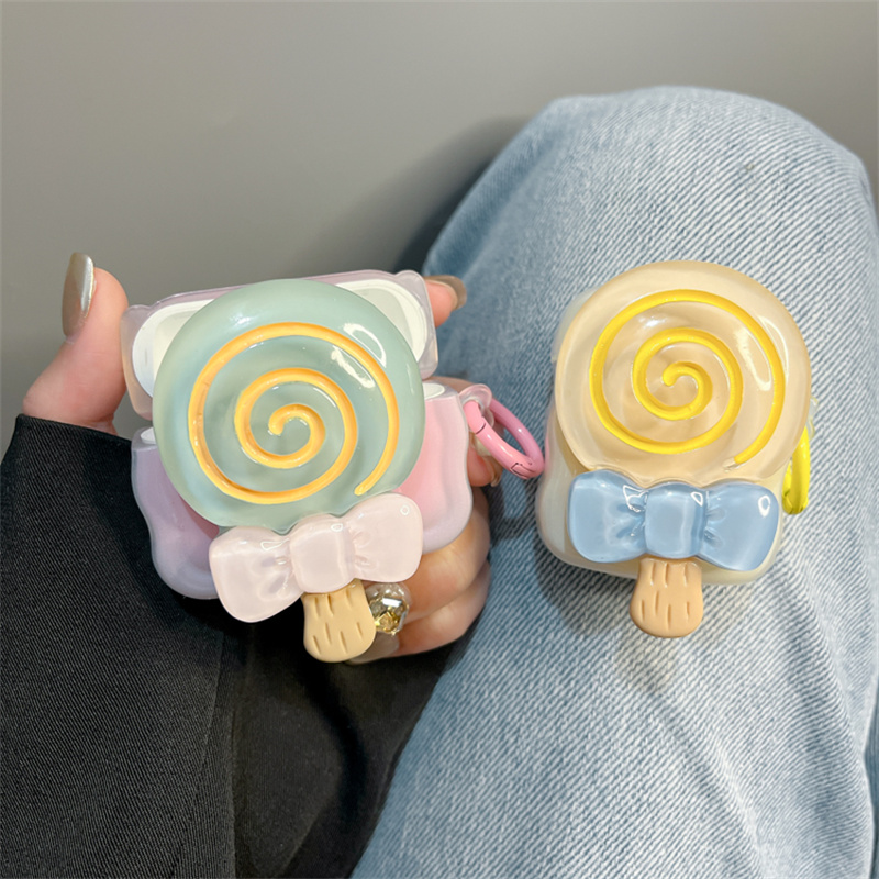 可爱立体棒棒糖适用airpodspro2保护套苹果4代蓝牙无线airpods3耳机壳