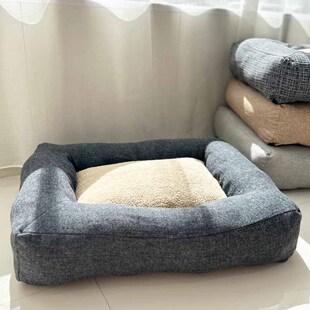 清仓！中间可拆洗狗窝 中型犬柯基柴犬狗垫子 加厚秋冬季 暖和窝