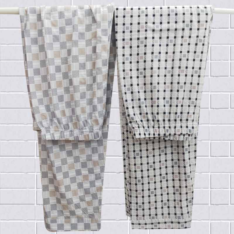 男士中老年大码全棉空调家居裤