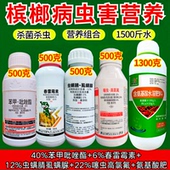 槟榔杀虫杀菌组合套餐红脉穗螟椰心叶甲钻心虫炭疽叶斑芽腐病