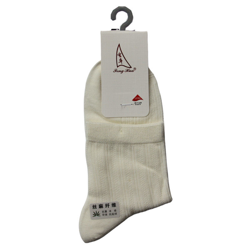 丰华春夏抗菌抗起球凉感丝麻棉袜
