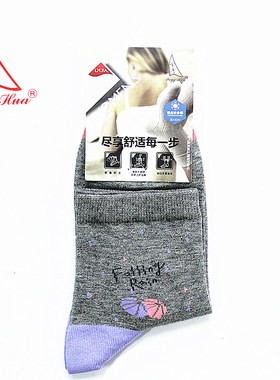 丰华2F252秋冬女士中筒休闲袜青年运动袜裤头棉袜潮女袜 袜子 女