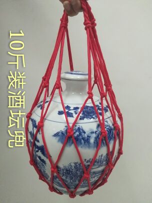 10斤装酒坛子网兜酒坛兜酒坛绳兜酒坛提兜酒坛兜网装饰兜包装兜