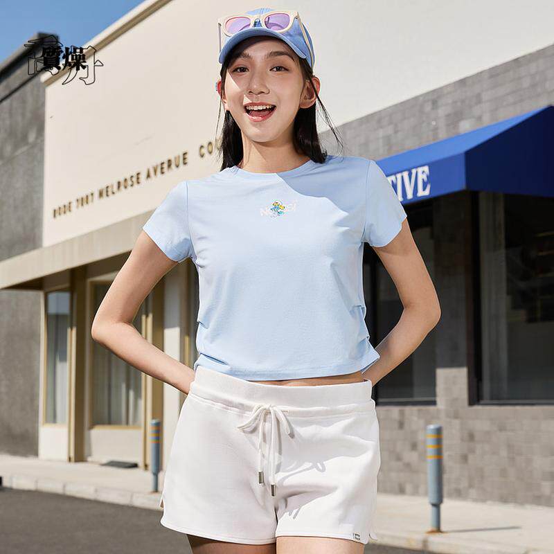 乔丹女短袖T恤衫2026年夏季新款【蓝精灵IP联名】QDLHS2263368