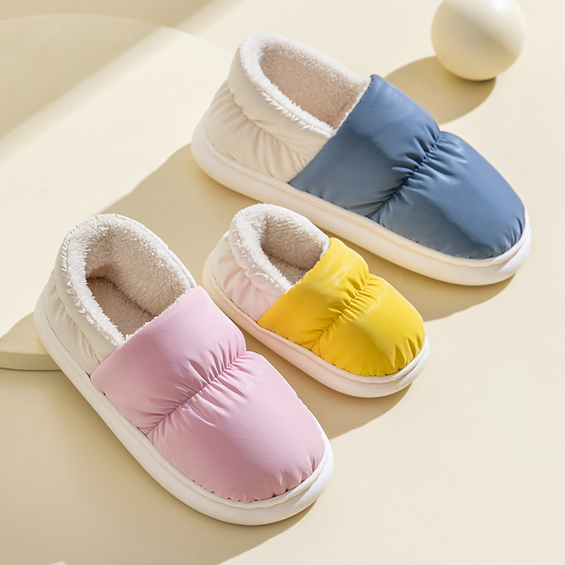悦咖冬季儿童亲子棉拖鞋