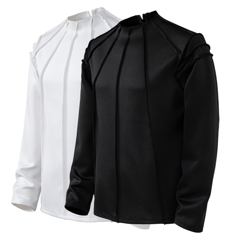 2024新款韩版潮流高级感雅痞男士卫衣套头小众轮廓线条气质卫衣