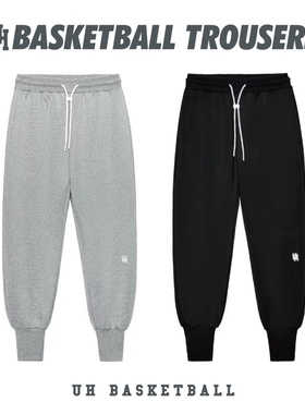 UH正品运动裤男宽松束脚扎袜春夏秋美式篮球训练卫裤健身跑步长裤