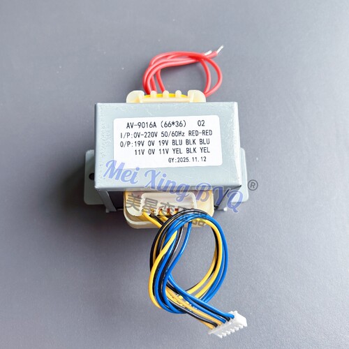 先科麦博多功放机音响变压器AV-9016A(66*36)220V转19V 11V双电压