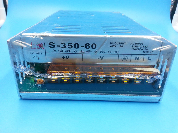 스위칭 전원 공급 장치 S-350-60 차량 탑재 장비용 220V 60V 6A DC DC60V 모터