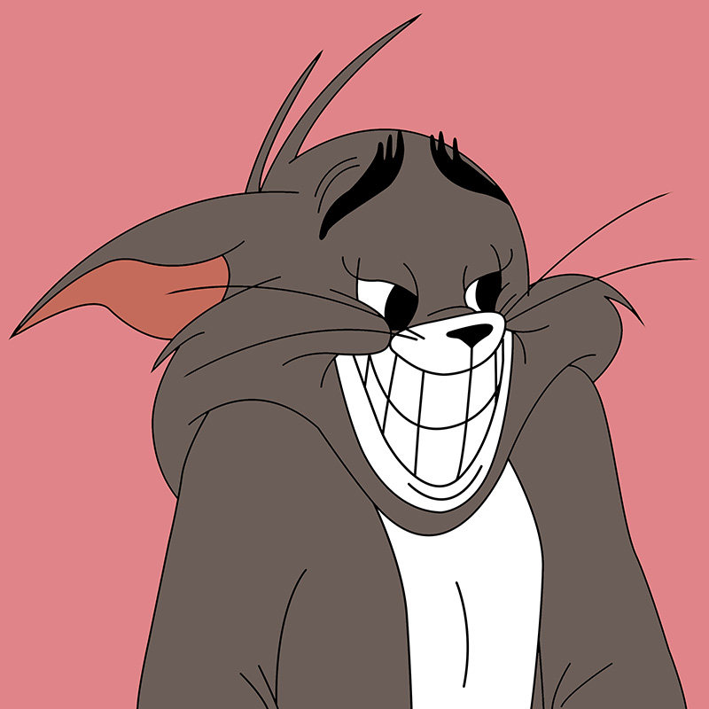 原创潮牌杰瑞猫和老鼠可爱短袖t恤夏季男女学生情侣卡通半袖