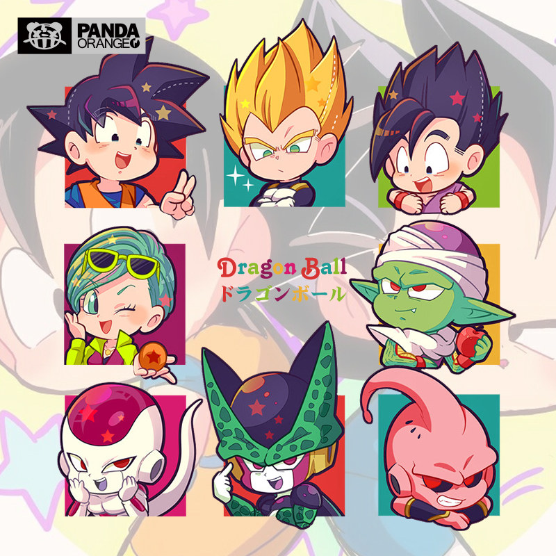 七龙珠联名t恤卡通动漫衣服q版孙悟空贝吉塔琪琪学生短袖亲子装潮