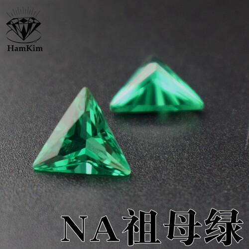 祖母绿三角形直角耐高温宝石