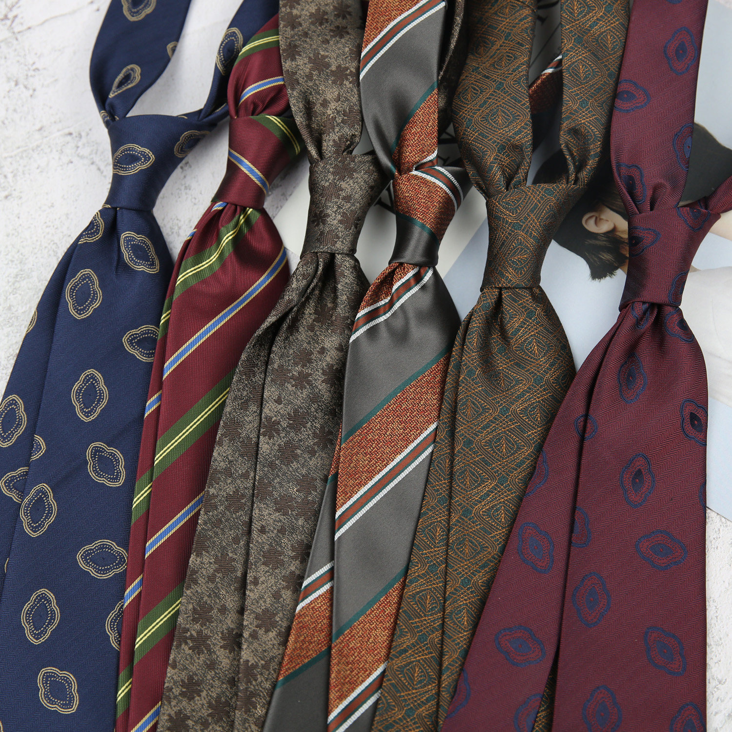 领带男韩版复古咖色婚庆英伦8CM正装职业商务手打酒红墨绿条纹花,服饰配件/皮带/帽子/围巾,领带,淘宝优惠券,粉丝福利购,淘宝优惠卷