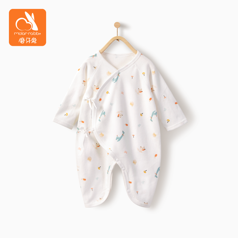 新生婴儿衣服秋装夏季和尚服薄款长袖初生连体衣宝宝哈衣春秋冬季