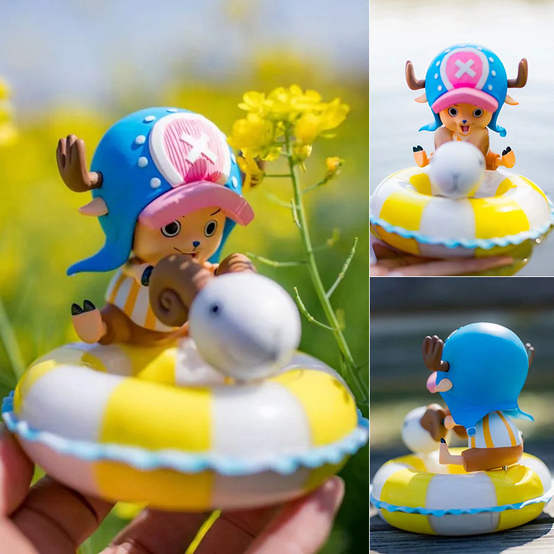 海贼王乔巴手办游泳圈可爱汽车机箱摆件装饰公仔动漫模型周边礼物