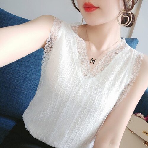 打底蕾丝花边性感吊带背心