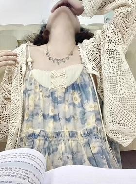 夏季吊带碎花打底连衣裙子女2025