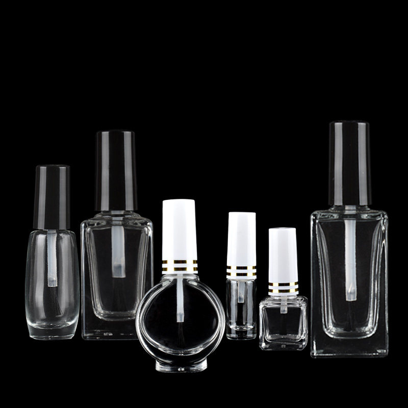 5ML指甲油分装瓶10ML新款美妆高档调配漆玻璃小带毛刷胶10空瓶子