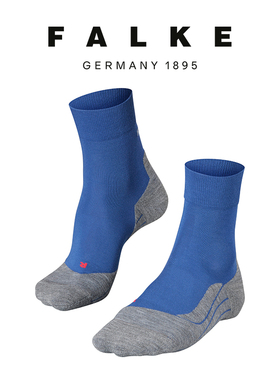 FALKE鹰客RU4男士跑步袜中筒缓冲运动马拉松袜吸湿排汗舒适16703