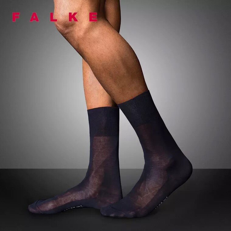 FALKE德国鹰客No. 9 Pure Fil Gentlemen棉豪华商务中筒男袜14651