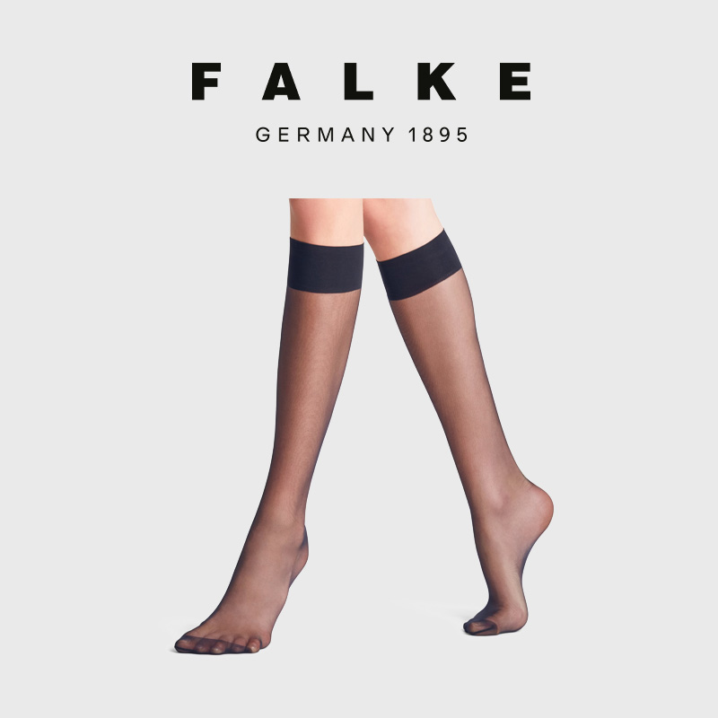 falke德国进口薄透明及膝女丝袜