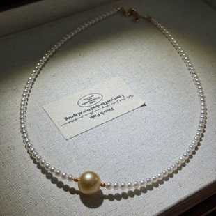 【慕斯格瑞】12-13mm金珠竹节米珠项链JY0061226001