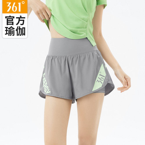 361运动短裤女夏季薄款瑜伽防走光外穿收腹三分运动裤健身短跑步