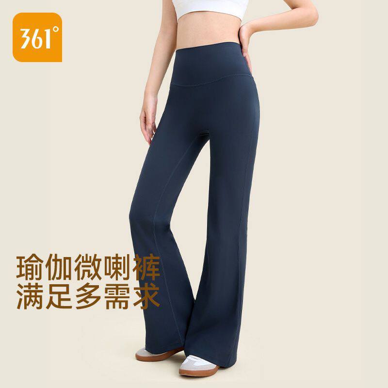 361°微喇瑜伽裤女2026新款高腰修身运动健身薄款显瘦九分瑜伽裤