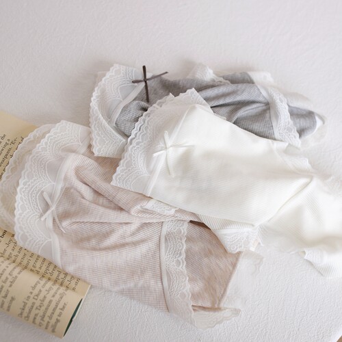 高弹螺纹内裤女中腰高弹轻薄透气