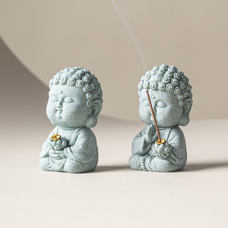 青砂石坐禅如来线香香插香座茶室客厅桌面禅意摆件高级香熏炉香托,住宅家具,桌面/转盘,淘宝优惠券,粉丝福利购,淘宝优惠卷