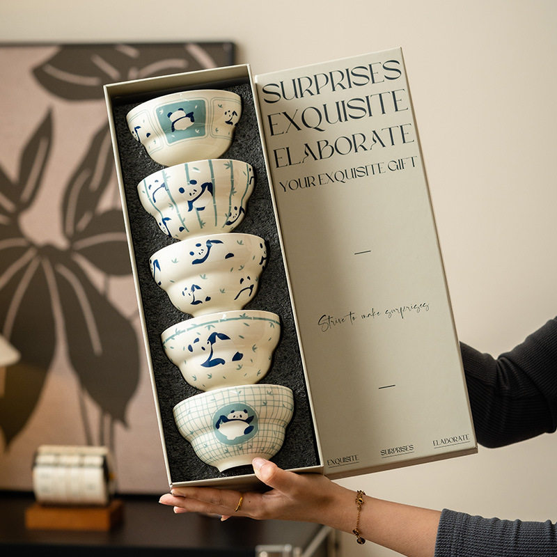 熊猫陶瓷碗家用碗个人专用创意碗具可爱米饭碗吃饭碗特别好看的碗,餐饮具,泡面碗,淘宝优惠券,粉丝福利购,淘宝优惠卷