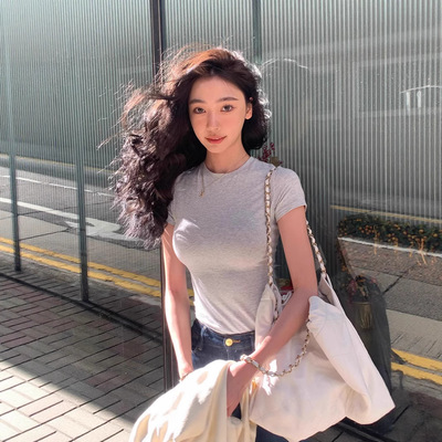 2025新款SKIMS卡戴珊同款 Cotton Jersey 修身正肩短袖T恤上衣女