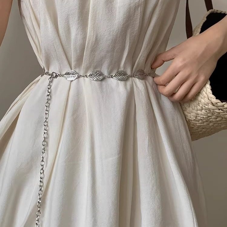 法式复古金属树叶腰链女款夏季配裙子链条装饰ins风时尚百搭腰链,女装/女士精品,裙子,淘宝优惠券,粉丝福利购,淘宝优惠卷