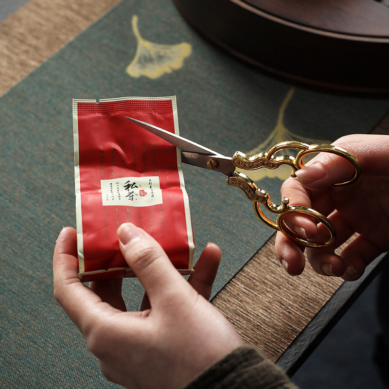 宇轩 仙鹤茶剪普洱茶刀茶剪茶具配件茶道零配家用不锈钢复古镀金|msdalam kategori pinggan mangkuk, set teh, Majlis teh/dengan sifar - dari Buy2taobao.com untuk memberikan perkhidmatan ejen Taobao profesional membeli