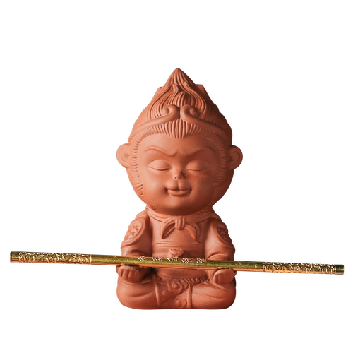 宇轩 紫砂茶宠个性手工可养创意小号大圣孙悟空茶玩鱼缸盆景摆件