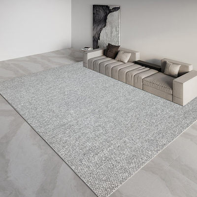 地毯客厅羊毛茶几卧室高级轻奢极简纯色侘寂风现代简约素色地垫