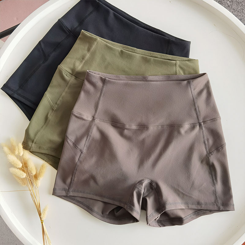 弹力提臀紧身三分裤健身瑜伽短裤