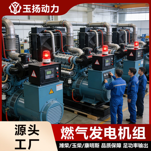 500kw燃气发电机组余热再利用热电联供 电网调峰清洁环保快速启动