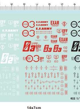 622  HG RX-79 BD Blue Destiny 蓝色战栗gd水贴纸111